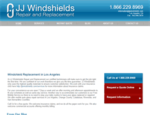 Tablet Screenshot of jjwindshields.com